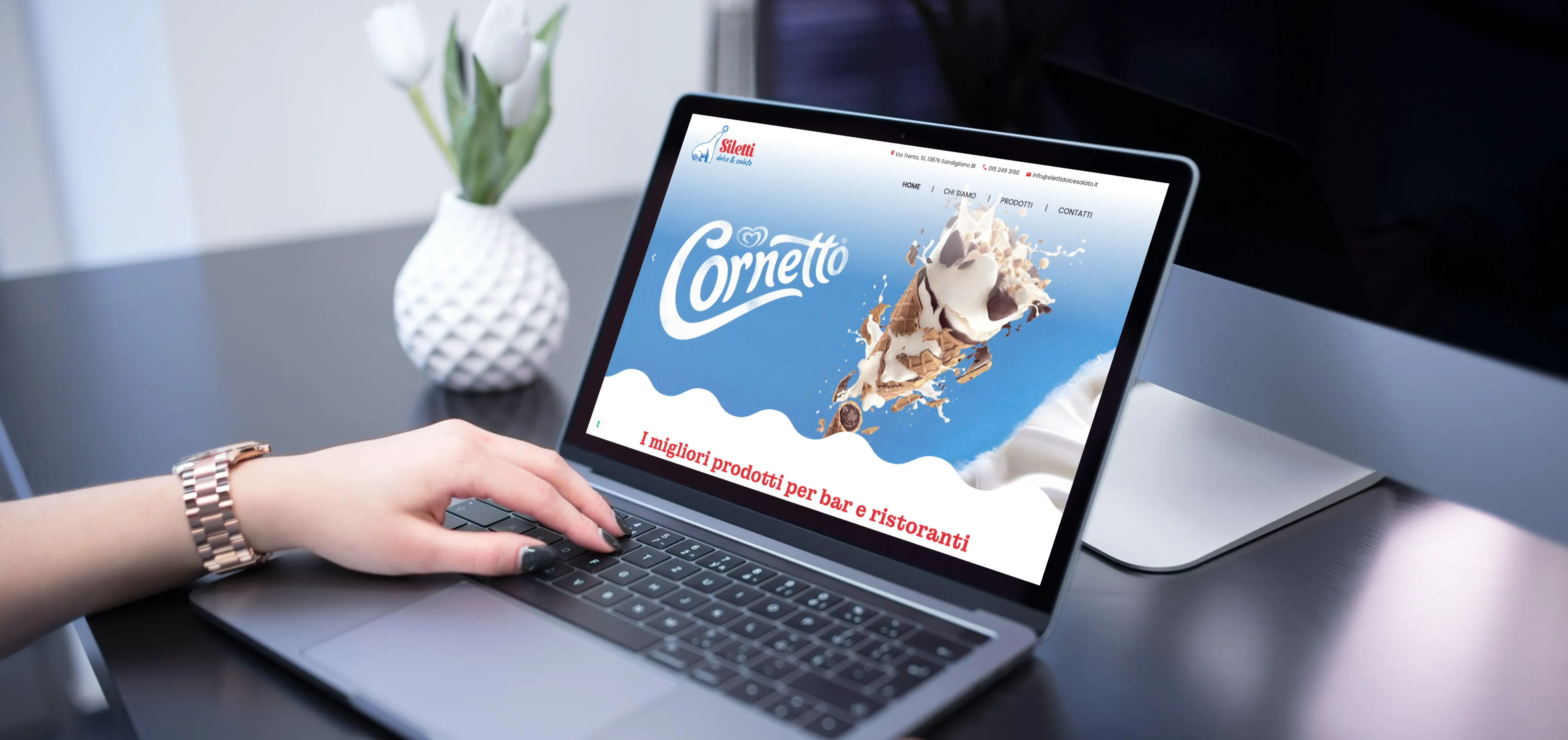 Realizzazione sito web: distribuzione prodotti frozen food