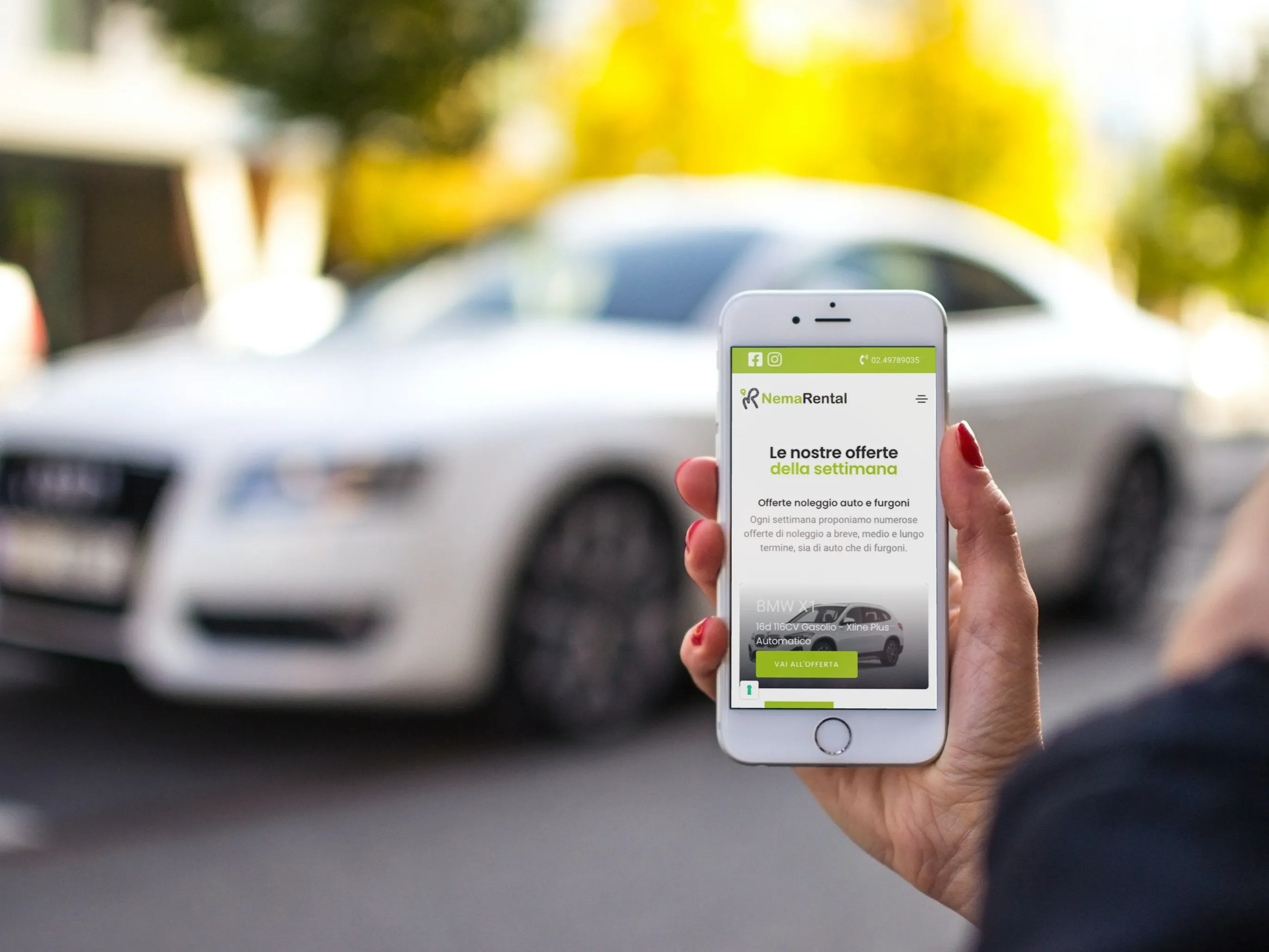 Sviluppo sito web: noleggio auto e furgoni a Melzo