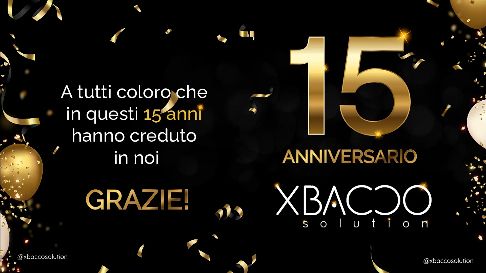 15 anni di Xbacco Solution